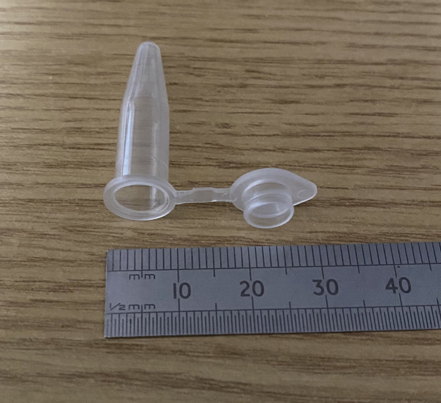 0.5ml clear plastic storage vial with snap cap - watertight x 1000