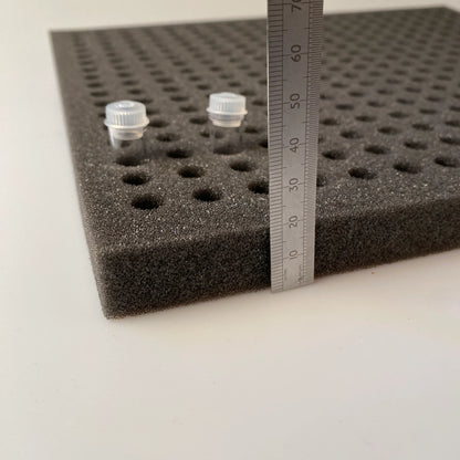 Foam Storage Rack, Ideal for storing 1mm vials or anything else thats 10mm diameter