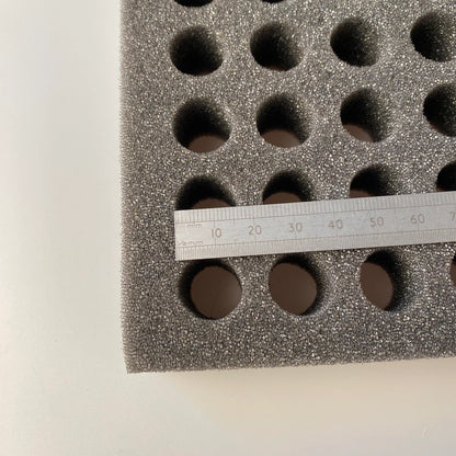 Foam Storage Rack, Ideal for storing 1mm vials or anything else thats 10mm diameter