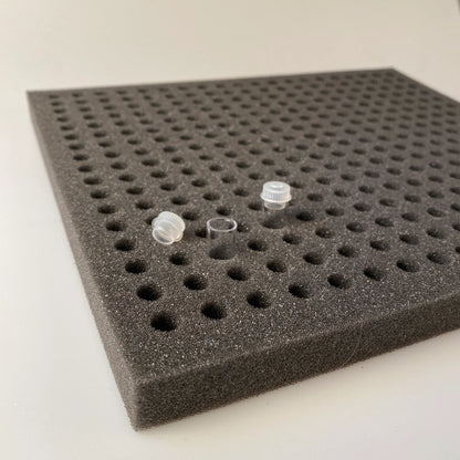 Foam Storage Rack, Ideal for storing 1mm vials or anything else thats 10mm diameter