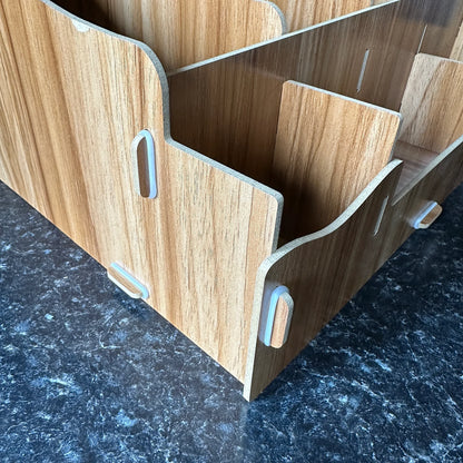 Office desk organiser, Wooden desk organiser, Document holder stand, Filing organiser, Office desktop organiser, Desktop organiser wood