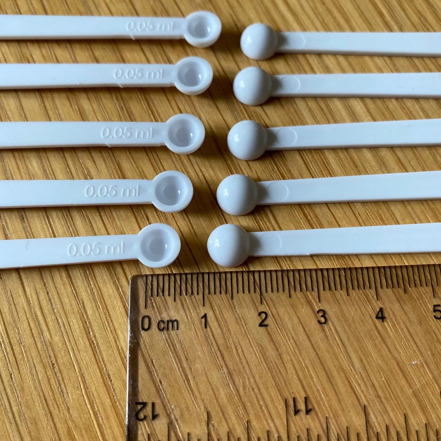 0.05ml Measuring scoop measure spoon - Pack 100 - homeopathy pigment powder dyes